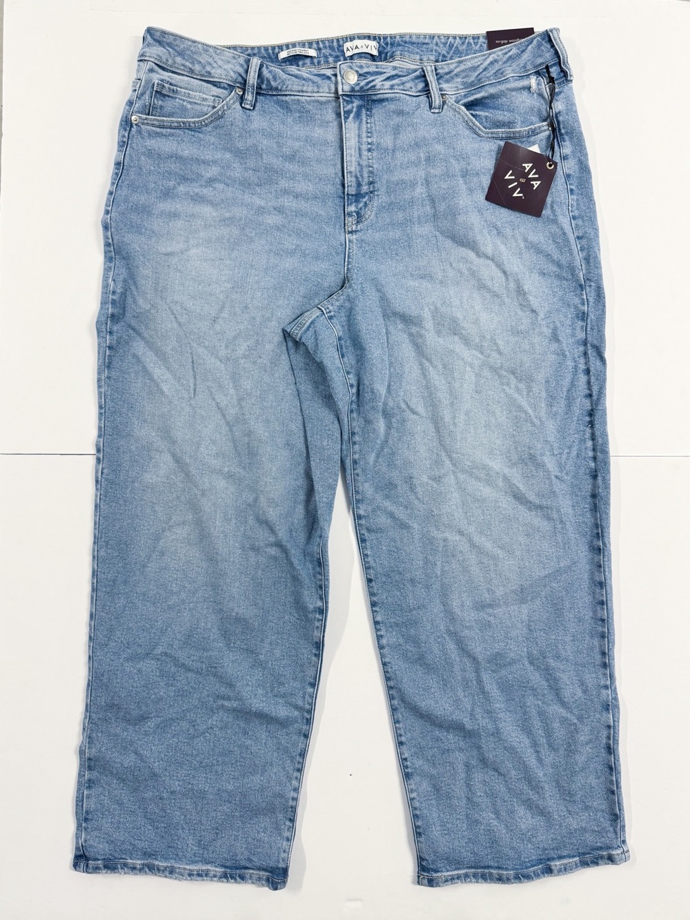 Ava & Viv Light Blue High-Rise Straight Jeans
